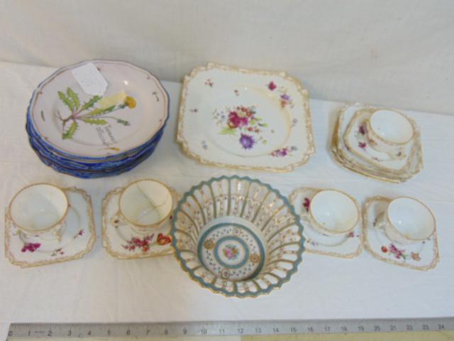 Lot China & porcelain, ceramics, plates, bowl, includes (1 of 9)