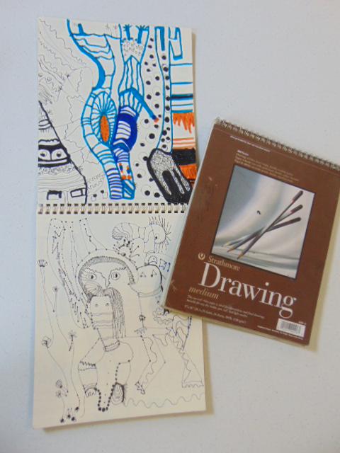 2 notebooks, Louise Abrams, Outsider Art Collection, (1 of 4)