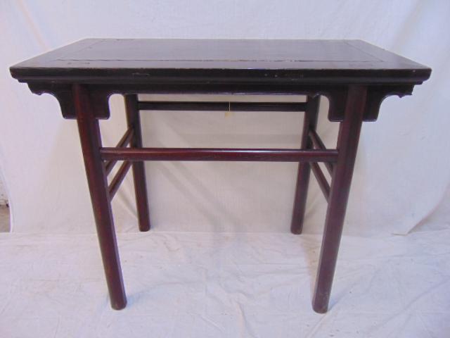 Antique Chinese console or altar table, one corner (1 of 8)