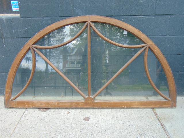 Fan light, domed window, 72" by 38", glass in good (1 of 6)