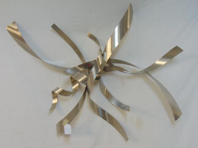 Metal wall sculpture, by William Bowie, 40" by 51" (1 of 4)