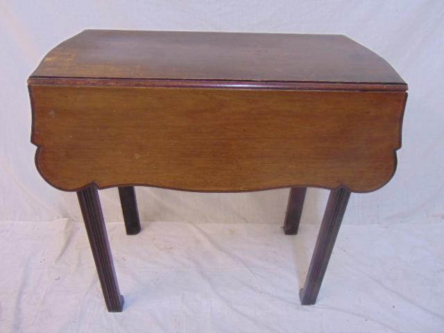 Dimunitive Chippendale drop leaf table with Marlborogh (1 of 4)