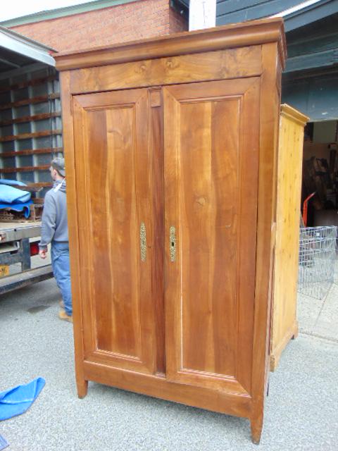 French provincial armoire, late 18th Century fruitwood, (1 of 8)