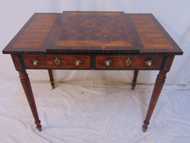 Theodore Alexander Game Table, Rosewood, Macassar ebony (1 of 8)