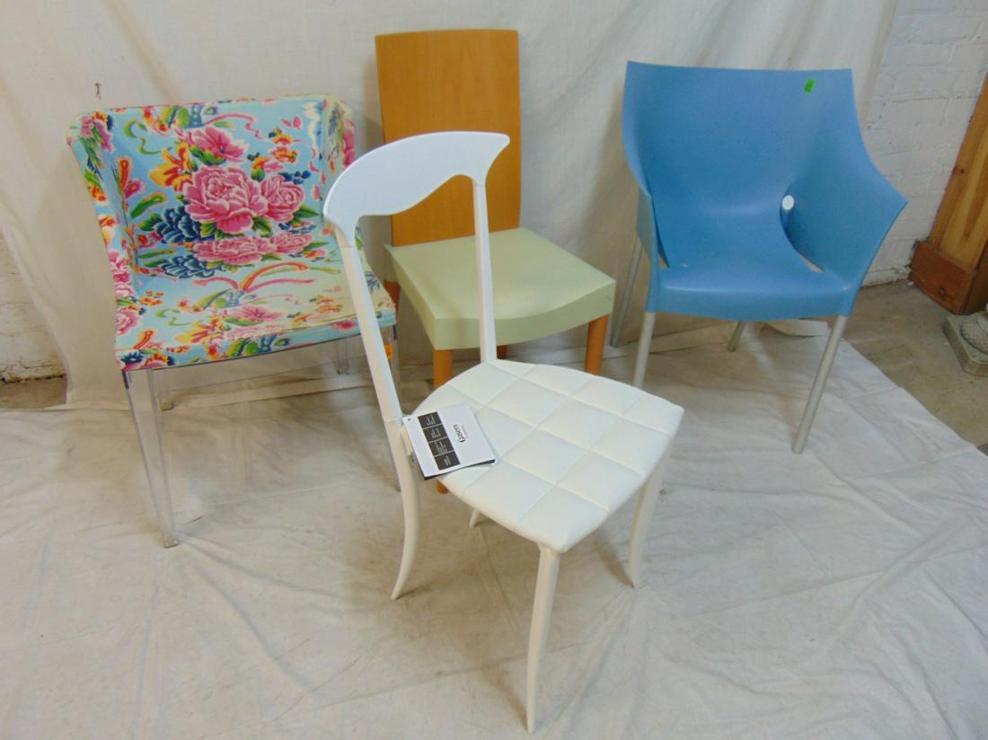 4 designer chairs, Kartell, Fasem, Italian design, (1 of 9)