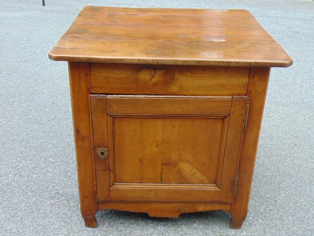 Antique French provincial cabinet, single door & open (1 of 7)