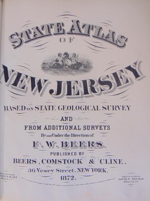 State Atlas of New Jersey, Beers Comstock & Cline, (1 of 8)