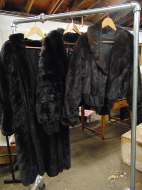 (3) fur coats, (2) short minks, (1) long mink. Leather (1 of 11)