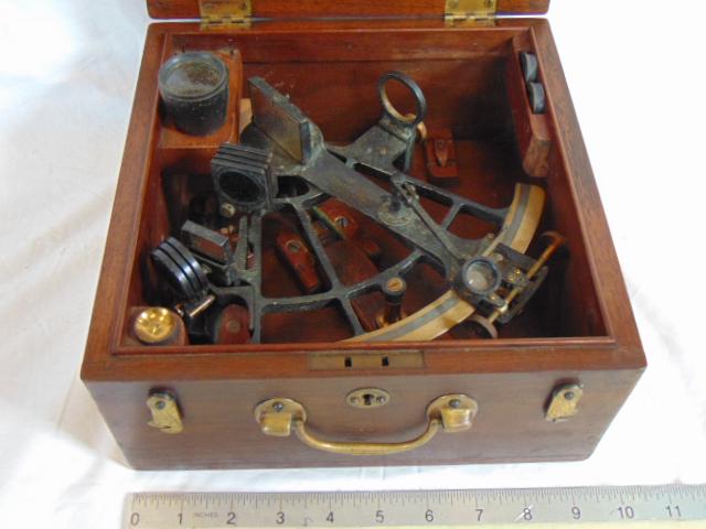 Sextant, Buff & Buff Mf. Boston, SN 13176 iron & brass, (1 of 7)