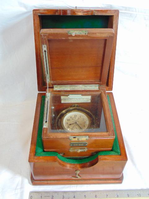 Ships Two Day Deck Chronometer Watch, Double Cased (1 of 8)