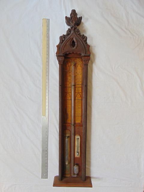 Admiral Fitzroy Barometer, drained, stormglass empty, (1 of 5)