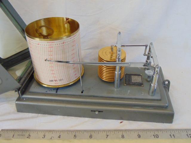Barograph, Friez Instruments graphic recording (1 of 6)
