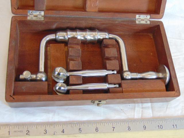Vintage Medical surgical head skull trepanation drill, (1 of 4)