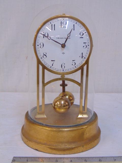 Tiffany never wind domed clock, electro-mechanical, (1 of 5)