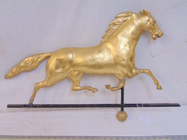 Gilt Full-Bodied Copper Running Horse zinc head (1 of 9)