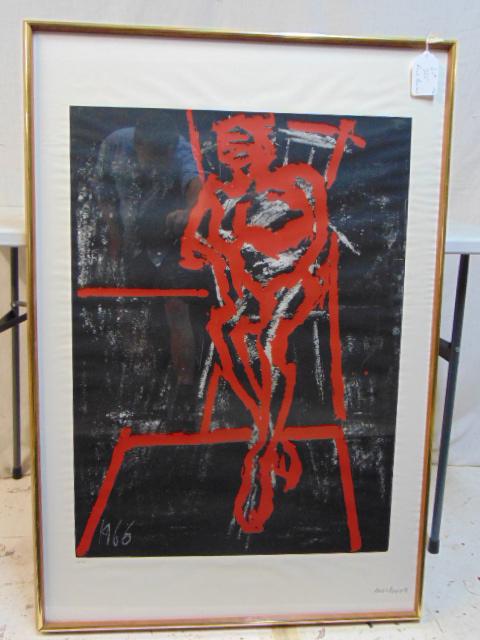Screen print, Frank Auerbach "Seated Figure", edition (1 of 17)