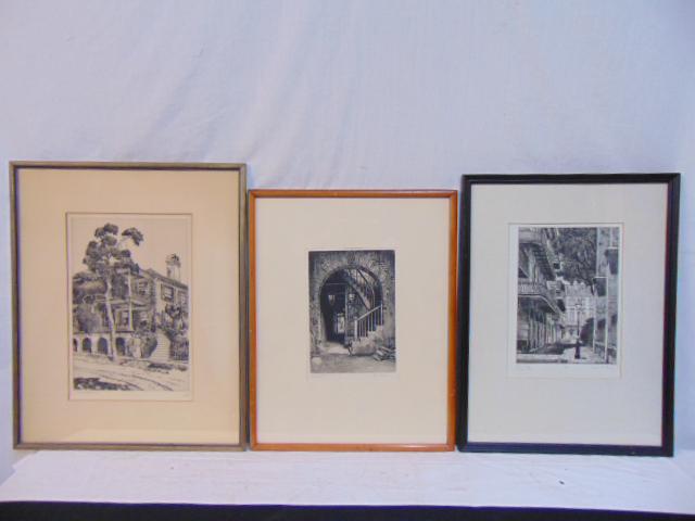 3 etchings, Morris Henry Hobbs (American 1892-1967), (1 of 10)