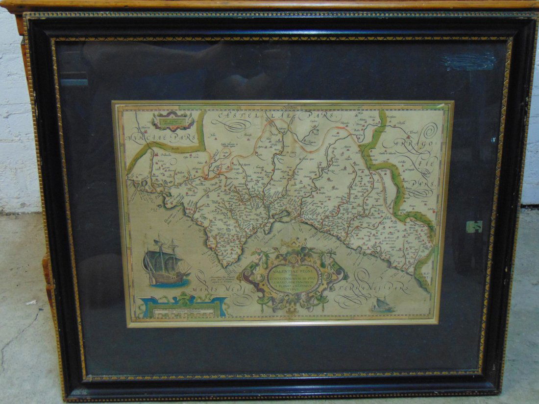 Map, Abraham Ortelius "Valentiae Regni olim Contestanor (1 of 8)