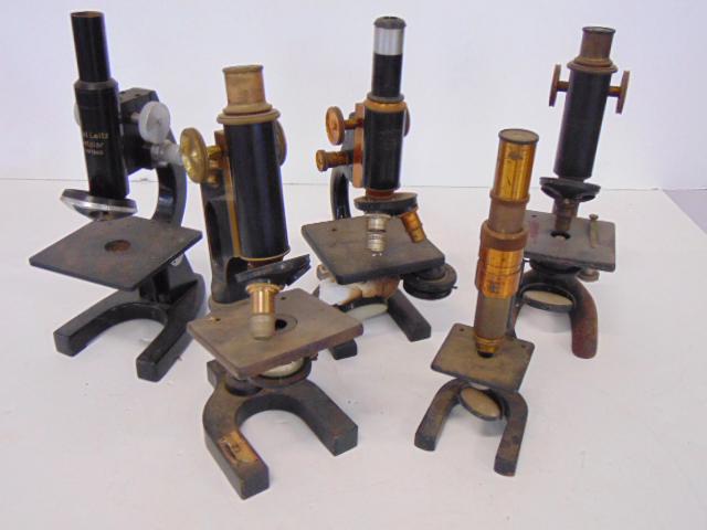 5 Microscope Grouping, Spencer, Leitz Welter, Bausch & (1 of 6)