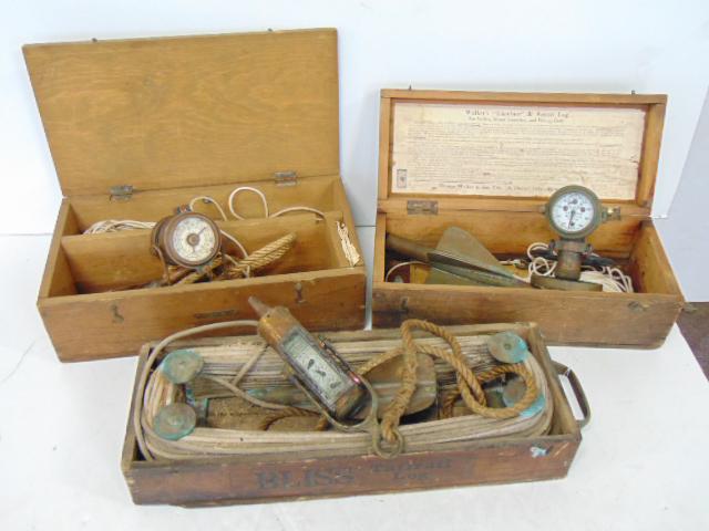 3 Taffrail Log, Brass, antique ship distance covered (1 of 9)