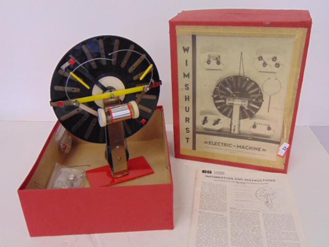 Wimhurst Machine, Static electricity generating (1 of 6)