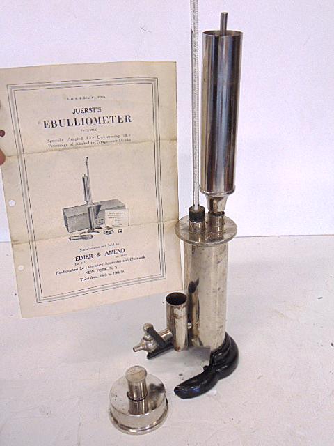 Juerst's Ebulliometer, Eimer & Amend New York, with (1 of 7)