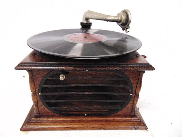Phonograph, Portable Victrola- Plays, Unbranded-  Takes (1 of 5)