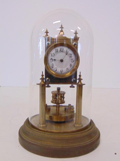 400 day clock, domed, German, Suspension in place, 1 (1 of 6)
