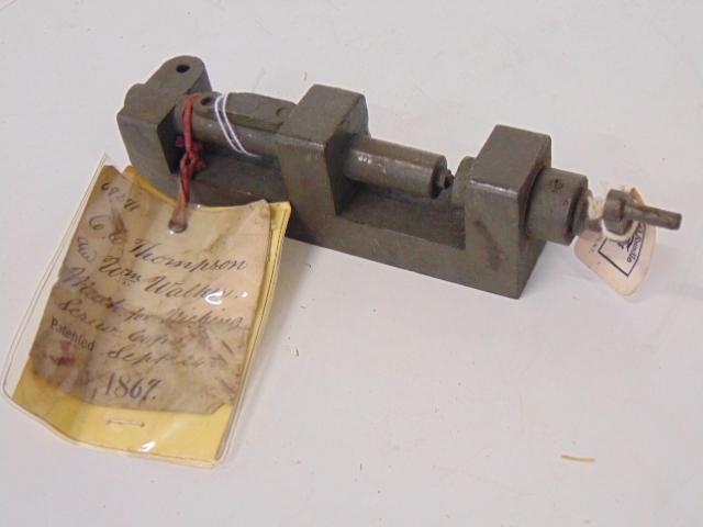 U.S. Original Patent Model, Sept 24th 1867, Mach(ine) (1 of 5)