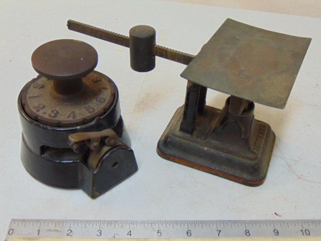 Fairbanks postal scale & Wesley Mfg. Co Indelible Check (1 of 6)