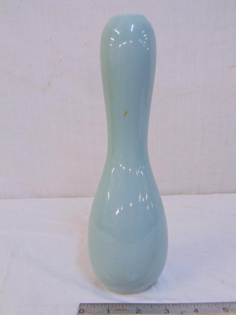 Chinese vase, light green porcelain, no markings, (1 of 4)