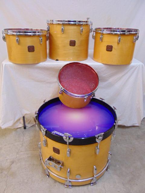 Gretsch drum set, 6 piece set, includes large 23" drum; (1 of 7)