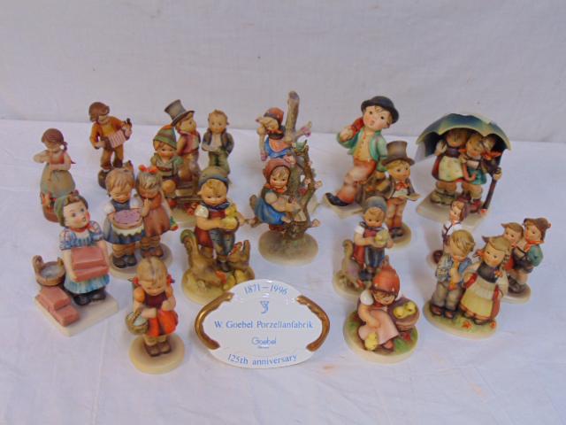 17 Hummel figurines, "Out Of Danger", various titles, (1 of 7)