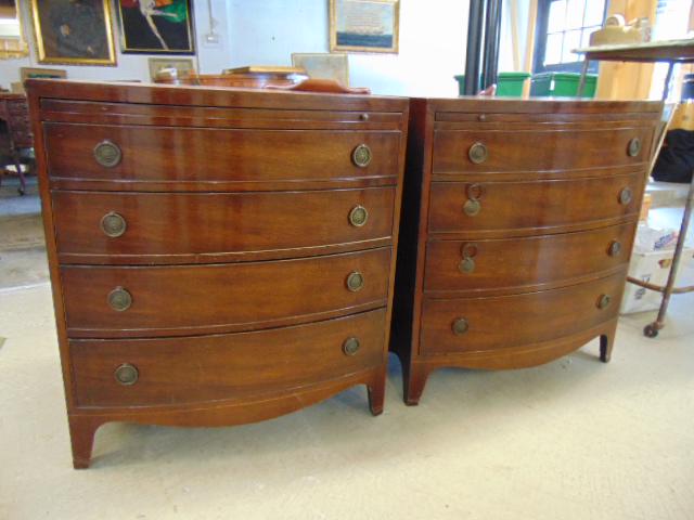 Pair mahogany chests by Landstrom, 4 drawers each with (1 of 11)