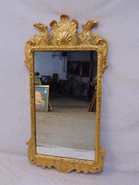 Williamsburg gilt mirror, carved & gilt wood mirror (1 of 5)