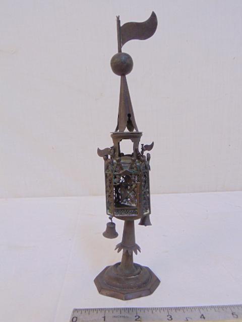 Early spice tower, silver (?) 2 bells missing, height (1 of 4)