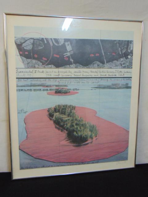 Signed print, Christo Vladimirov Javacheff, "Surrounded (1 of 5)