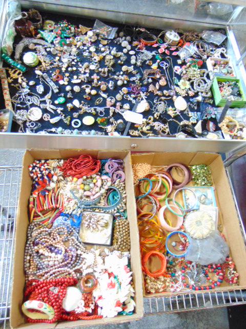 Huge lot of costume jewelry, pins, necklaces, earrings, (1 of 7)