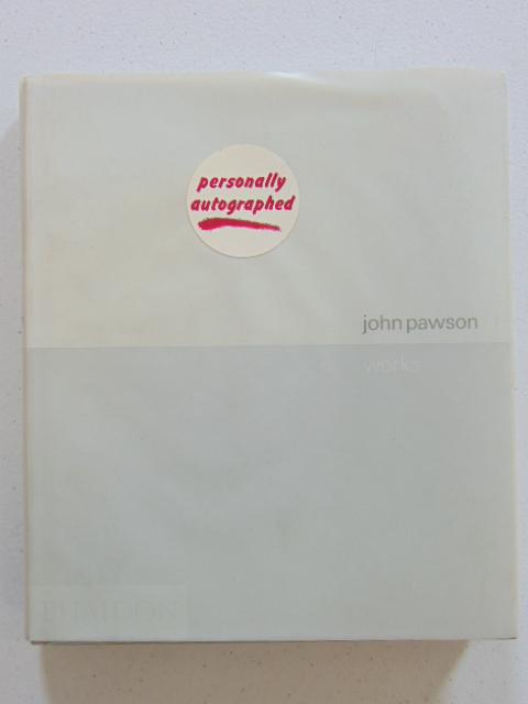 Book, John Pawson architecture and design, "John Pawson: Book, John Pawson architecture and design, "John Pawson Works" by Deyan Sudjic, (2005). CONDITION: Excellent, in original sleeve. Cover is slightly dirty. **SIGNED BY JOHN PAWSON