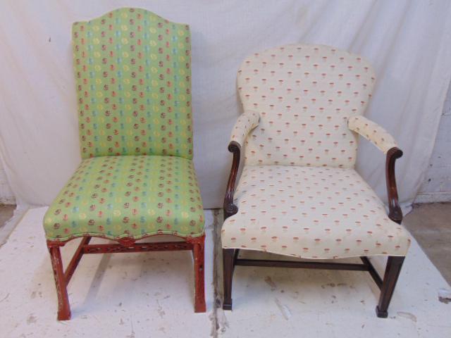 2 chairs, George III & Chippendale style chairs (1 of 5)