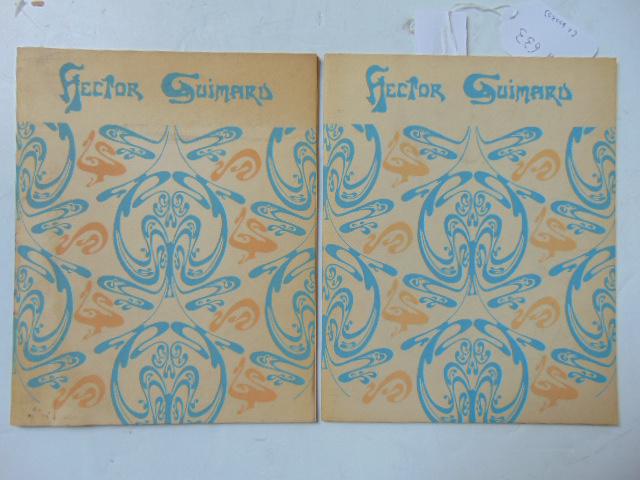 2 Books, Architect Guimard including: "Hector Guimard": 2 Books, Architect Guimard including: "Hector Guimard" by F. Lanier Graham (1970) (2 Copies of same book)