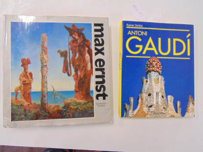 2 Books, Artists and Architects including: "Max Ernst": 2 Books, Artists and Architects including: "Max Ernst" by Edward Quinn (1976), "Antoni Gaudi" by Rainer Zerbst (1999)