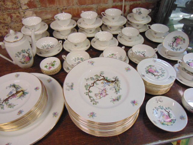 Set Royal Worcester porcelain dinnerware, "Watteau" (1 of 9)