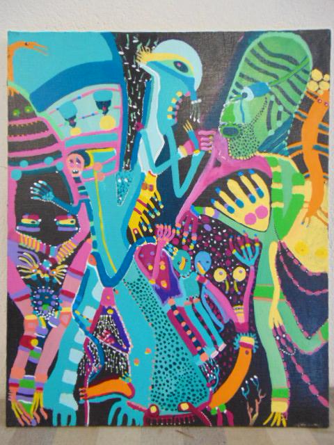 Painting, Louise Abrams, Outsider Art Collection, (1 of 2)