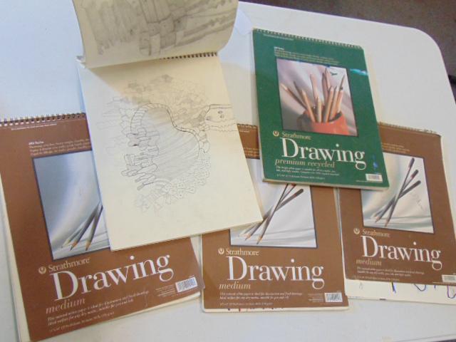 5 sketch books, Louise Abrams, Outsider Art Collection, (1 of 5)