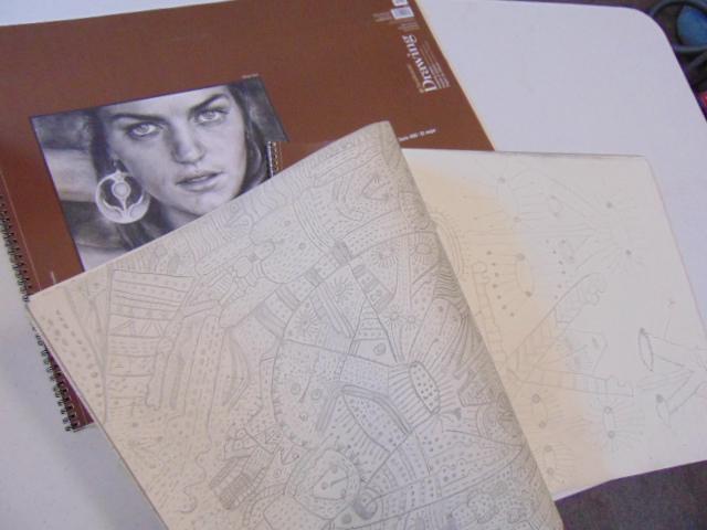 2 sketch books, Louise Abrams, Outsider Art Collection, (1 of 6)