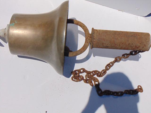 Bronze Ships Bell 12" across, 14" to top of eagle. 50 (1 of 5)