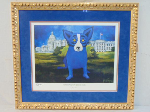 George Rodrigue Washington Blue Dog framed print (1 of 3)