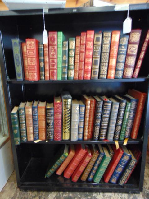 Large lot of books, great leather bound collection of: Large lot of books, great leather bound collection of classic titles, "Origin of Species", "The Federalist", "Moby Dick", "Sherlock Holmes", all in good condition.