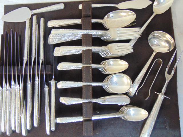Sterling silver flatware, Gorham, Camellia, 93 troy oz (1 of 7)